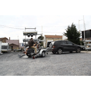 Remorque fabriquée en France avec structure robuste pour motos