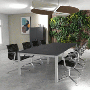 Table de reunion tempo 8-10 personnes - MOBEL LINEA - alu, anthracite, 300_3