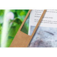 Marque-page loupe - Papier recyclé avec insert loupe et dragonne - Couleur naturelle_3