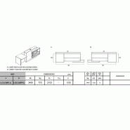 Banque d'accueil lumineuse Organic avec accès PMR - MDD - Blanc brillant, Droite_3