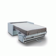 CANAPÉ LIT EXPRESS COLOSSE COUCHAGE 120 CM MATELAS ÉPAISSEUR 22 CM À MÉMOIRE DE FORME VELOURS BLEU PASTEL_3