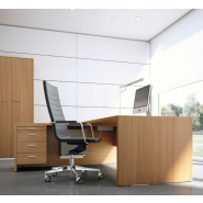 Bureau de direction moderne et stylé - T45 - Quadrifoglio avec câblage intégré et tables de réunion élégantes_3