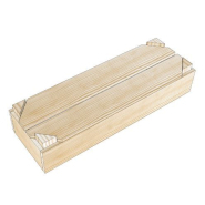 Caisse en bois aromatique H1 - L18 x H11 x P54 cm - 6 coloris de lasure disponibles_3