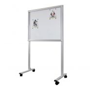 Vitrine d'affichage d'intérieur à porte battante - design classique - fond magnétique ou liège - capacité 4 à 15 feuilles A4_3