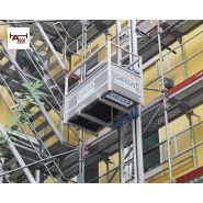 Plateforme légère de 44 kg pour monte-charges de bâtiment