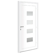 Vidaxl porte d'entrée anthracite 100x210 cm aluminium et pvc 3157069_3