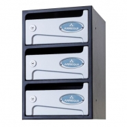 Básico - Arregui - Boîtes aux lettres collectives intérieures en acier noir - Serrure sécurité niveau 1 EN13724_3