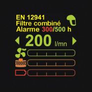 Masque panoramique compatible avec le système CleanAIR Chemical 2F Plus