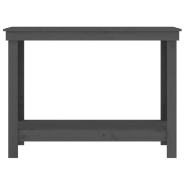 Vidaxl banc de travail gris 110x50x80 cm bois de pin massif 822503_3