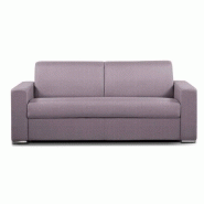 Canapé convertible 3 places ALLURE - Matelas mémoire 20 cm - Sommier à lattes 160x197 cm - Cuir vachette Parme_3