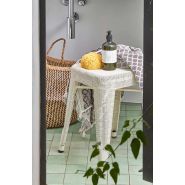 Tabouret H perforé - tabouret de restaurant - Tolix - acier plein - hauteur 55 cm - réf. 3514_3