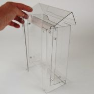 VPB0361 - Porte-brochures mural extérieur - VPC Display - HT 21cm x LG 15cm / A5 - Couvercle rabattable_3