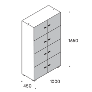 Casier métallique avec 8 CASES PRIME_3