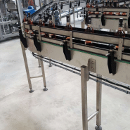 Convoyeur à chaîne en inox, motorisation classique / movimot / movigear pour l'agroalimentaire, le pharmaceutique et la cosmétique - cms_3