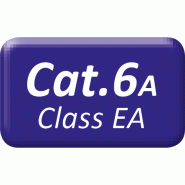 Cordon VALUE Cat.6A (Classe EA) UTP confectionné, plat, bleu, 3 m_3