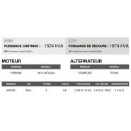 CP-1650 - Groupe électrogène en container triphasé 50 Hz - 1.674,0 kVA, moteur Perkins, alternateur Stamford_3