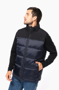 Bodywarmer matelassé bi-ton unisexe - Tissu antistatique et déperlant - Réf: K6162_3
