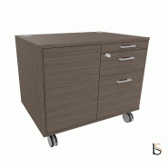 Desserte mobile avec tiroirs et niche de rangement - QUADRIFOGLIO - Eucalyptus_3