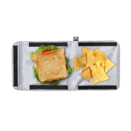 Sac isotherme réutilisable en polyester 600D RPET - labélisé RPET - couleur gris - 52g_3