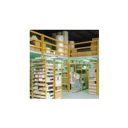 Mezzanine industrielle Redirack - portées de 6 mètres - plates-formes modulables avec escaliers et balustrades_3