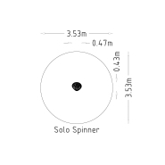 Manège tourniquet spinner pour aires de jeux - réf 8048609 - HAGS - tranche d'âge 3-12 ans - montage en 2 heures_3