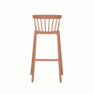 Windson - Tabouret de bar empilable en polypropylène Terracotta_3