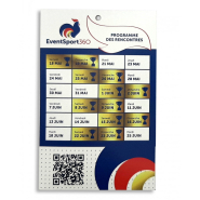Porte-badge en carton A6 - Norme FSC - Reference : IDPA6-KRAFTPERSO_3