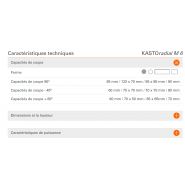 Servante porte-matière à rouleau de la tronçonneuse KASTO radial M 6