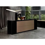 Banque d'accueil VOGUE - lignes épurées et habillage géométrique - personnalisable en coloris et modules_3