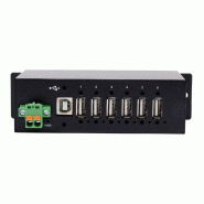 EXSYS EX-1596HMVS Hub métal USB 2.0 à 6 ports, protection de surtension 15KV ESD (rail DIN)_3