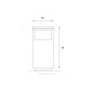 03.062.Sn - Poubelle publique Mimesis - Zano - 72L - Acier inox ou noir - Design contemporain_3