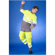 Pantalon été haute visibilité Visio 10 réf. 18302 - EN ISO 20471 classe 2 - multipoches - bandes rétroréfléchissantes_3