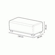 Pouf 2 places jaune safran_3