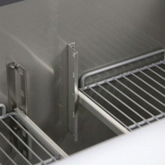 Saladette réfrigérée à capot télescopique - 2 portes GN 1/1 | L2g - S900STD_3