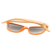Lunettes de soleil - monture plastique colorée - branches en bambou - protection UV 400 catégorie 3_3