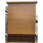 Double conteneur sanitaire avec dépôt de déchets - Cabine de toilettes neuve avec réservoir à déchets - Cabine sanitaire pour le camping_3