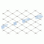 Panneaux sur mesure en filet inox 316 pour protection garde-corps