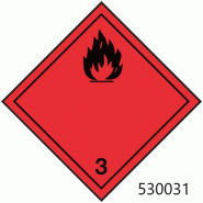 Étiquette matières dangereuses - 530032 – 10 x 10 cm - 