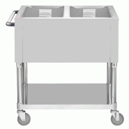 Bain-marie mobile 2x GN 1/1 - Buffalo - JB983_3