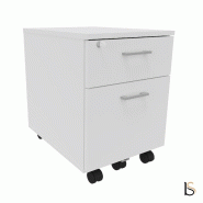 Caisson mobile avec tiroir pour dossiers suspendus - Quadrifoglio. - Blanc_3