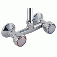 Douchette 2 trous avec 2 vannes mélangeuses et robinet - Hauteur 1115 mm_3