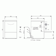 Lave-verres Mono 230V+T Panier 400x400mm Elettrobar Furnotel_3