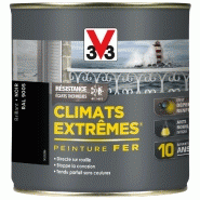 Peinture fer extérieur Climats Extrêmes® V33 - Noir brillant - Direct sur rouille - 0.5 L - Résistante aux conditions extrêmes_3
