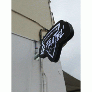 Enseigne drapeau à la forme option lumineux à LED - Sans LED_3