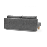 Canapé design convertible Sly 140x200 cm - pieds bois chêne - tissu Twist Charcoal - Innovation Living_3