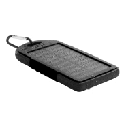 Power bank USB en plastique - revêtement silicone - 4000 mAh - chargeur solaire et lampe LED_3