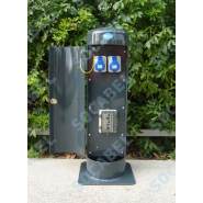 Borne de marche mini STREET - H600mm à 800mm - 4 prises 16/32A - Acier 4mm - Traitement époxy et peinture polyuréthane_3