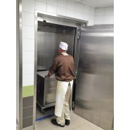 Monte-charges avec sécurité contre rupture des chaînes