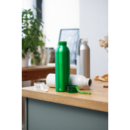 Gourde de sport - aluminium recyclé - 600 ml - couvercle assorti et sangle en silicone_3