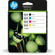 HP 924 Pack de 4 Cartouches dencre authentiques CMJN_3